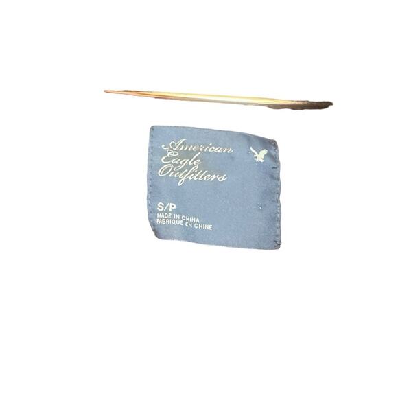 American Eagle Crossover deep v Wrap black Sweater size small - Picture 2 of 6